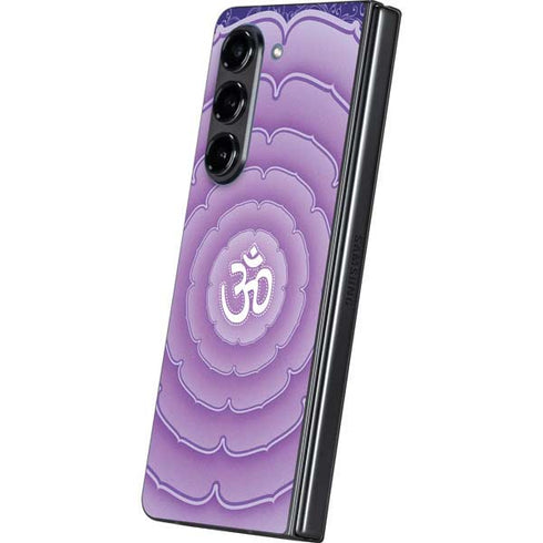 Sanskrit Purple Galaxy Z Fold5 5G Skin